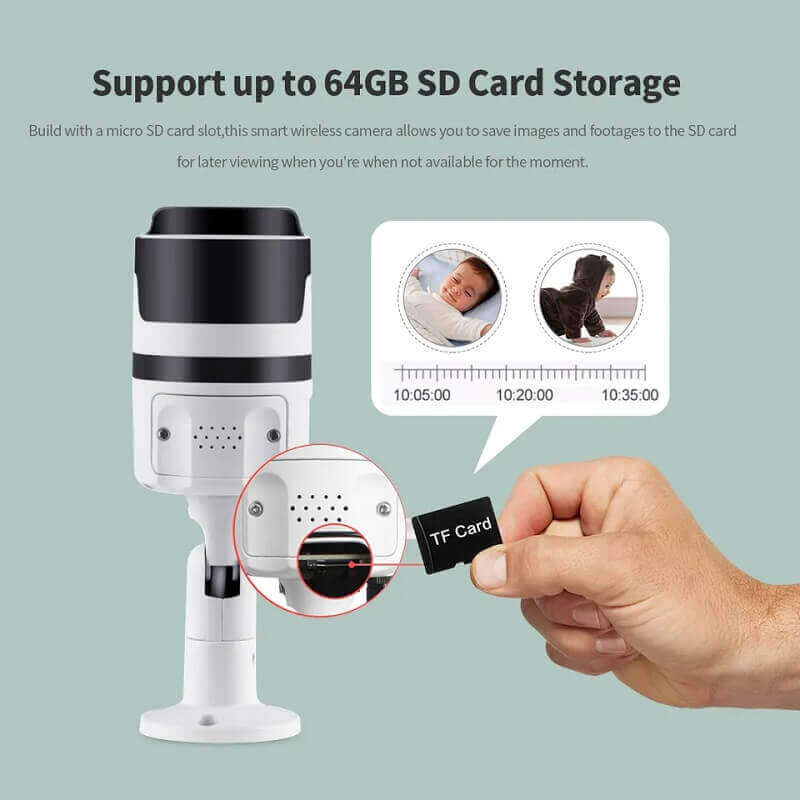 Outdoor WiFi Camera Bullet CCTV Full Color with S Card support