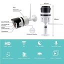 Outdoor WiFi Camera Bullet CCTV Full Color dimensions of outdoor wifi camera and parts