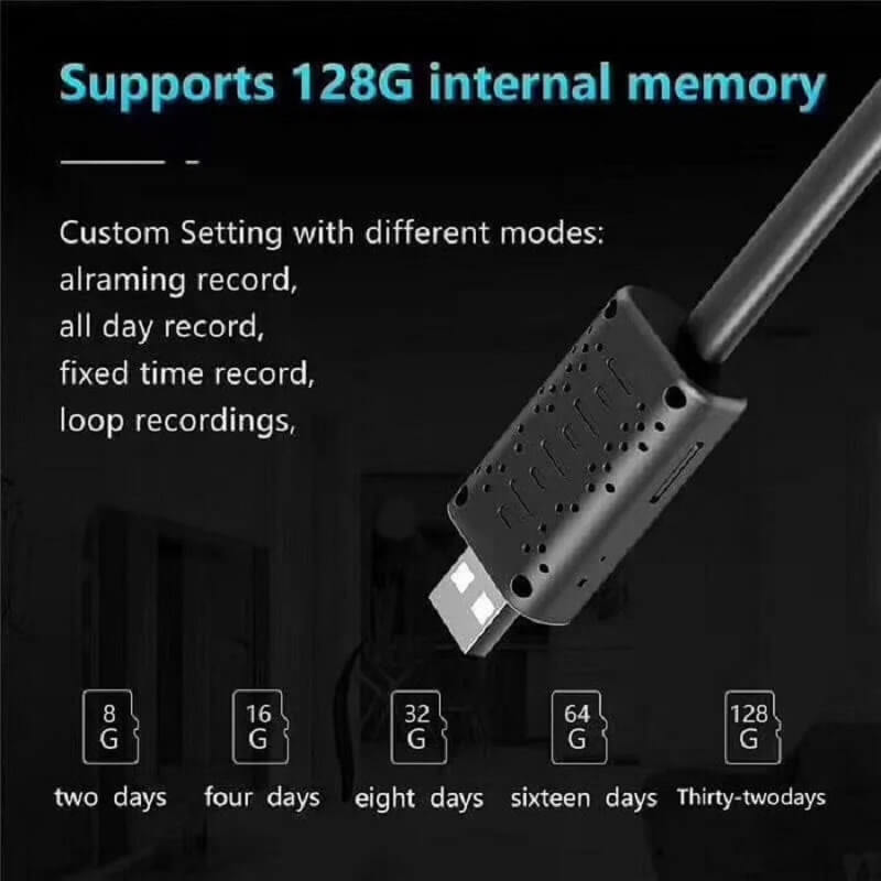 Flexible USB Camera Portable Smart Mini WiFi Hidden Spy Camera in Kenya Flexible USB hidden spy camera with SD Card Memory Card Storage an Cloud Storage