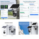 Solar Camera WiFi Dual Lens PTZ 4MP in Kenya best Dual Lens Solar Camera in Kenya 4G Solar Camera WiFi Solar Camera V380 Solar Camera Kenya Solar camera double lens two lens solar camera power working modes in Kenya multi installation methods