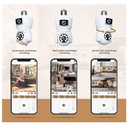 Dual Lens Bulb Camera Smart 360° PTZ with Motion Tracking and Night Vision in Kenya Best bulb camera in kenya dual lens bulb camera in Kenya PTZ feature 360 degree bulb camera