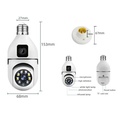 Dual Lens PTZ Bulb Camera 360° 1080P with Motion Tracking, Night Vision Two-Way Audio in Kenya the best dual lens PTZ bulb camera WiFi Camera PTZ in Kenya 360 Bulb Camera parts and dimensions of the dual bulb camera