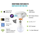 Bulb Holder WiFi Camera Full HD Hidden Spy Camera in Kenya Parts and quick features bulb socket WiFi Camera