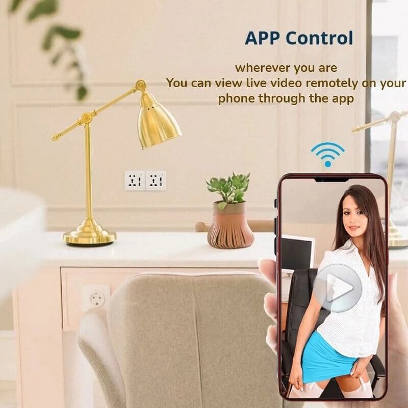 Wall Socket WiFi Camera Hidden Spy Mini Camera Wall Plug with USB Ports in Kenya App view remotely hidden secret WiFi camera