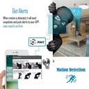 UFO Smoke Detector WiFi Camera Full HD Hidden Spy Camera in Kenya Instant Alerts motion detection