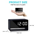Table Clock Camera WiFi 4K Hidden Spy Alarm Digital Clock Nanny Camera in Kenya Small size spy hidden wifi camera remote access in Nairobi Kenya