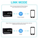 Table Clock Camera WiFi 4K Hidden Spy Alarm Digital Clock Nanny Camera in Kenya how to connect with phone app for remote access in kenya