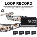 Table Clock Camera WiFi 4K Hidden Spy Alarm Digital Clock Nanny Camera in Kenya SD Card support loop recording spy Nanny camera Kenya