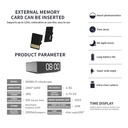 Alarm Clock WiFi Camera 4K Hidden Spy Table Clock Nanny Camera in Kenya Quick Specifications night vision table clock camera long battery clock camera wifi remote access