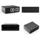 Alarm Clock WiFi Camera 4K Hidden Spy Table Clock Nanny Camera in Kenya photo images sleek design nanny wifi digital table alarm clock camera wifi remote access