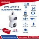 Dual Lens Bulb Camera Smart 360° E9 PTZ 2MP with Motion Tracking and Night Vision in Kenya