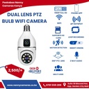 Dual Lens PTZ Bulb Camera 360° 1080P with Motion Tracking, Night Vision Two-Way Audio in Kenya Nairobi best ptz camera bulb wifi camera