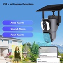 Ubox Dual Lens 4G WiFi Solar Camera SD200 PIR AI Humanoid detection solar camera with motion tracking in Kenya Ubox