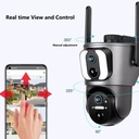 Ubox Dual Lens 4G WiFi Solar Camera SD200 6MP Solar camera in Kenya Dual Lens