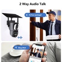 Ubox Dual Lens 4G WiFi Solar Camera SD200 2 Way Audio Talk 4G WiFi Dual Lens Solar Camera