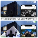 Ubox Dual Lens 4G WiFi Solar Camera SD200 Night color vision Colorvu Solar camera