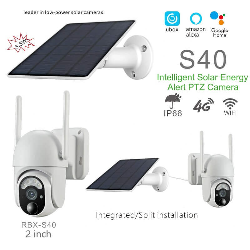 Ubox 4G WiFi Solar Camera CCTV PTZ 3MP S40 in KenyaThe best Ubox solar camera price in Kenya Installation options
