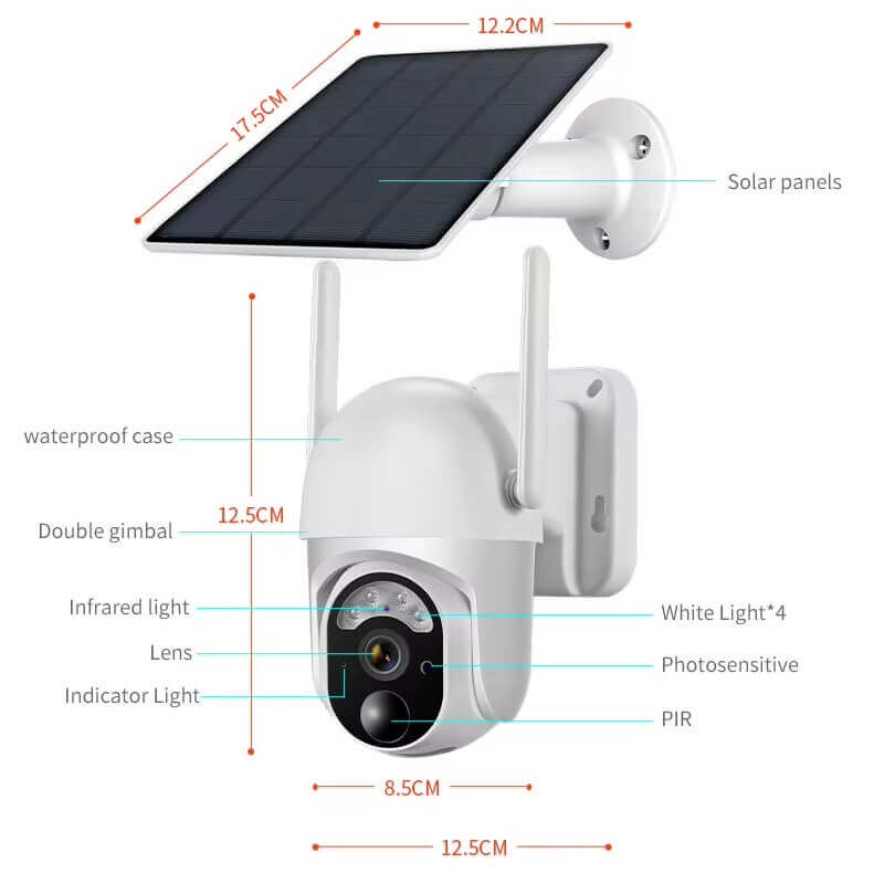 Ubox 4G WiFi Solar Camera CCTV PTZ 3MP S40 in Kenya dimensions Ubox solar security CCTV camera Kenya best price cheapest Nairobi