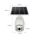 Ubox WiFi 4G Solar Camera CCTV PTZ 3MP S10 in Kenya Size and dimensions