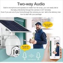Ubox WiFi 4G Solar Camera CCTV PTZ 3MP S10 in Kenya two way audio camera