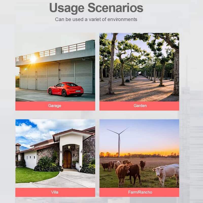Ubox WiFi 4G Solar Camera CCTV PTZ 3MP S10 in Kenya Usage scenarios urban areas remote areas solar 4G WiFi CCTV for homes gardens, farms and villas.