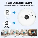 V380 WiFi Bulb Camera showing memory card and cloud storage modes.webp