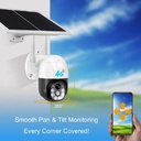 4G SIM Card Solar Camera PTZ 1080P in Kenya Color Solar 4G Cameras in Kenya SIM Card Camera