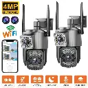 Dual Lens WiFi Camera Outdoor displaying camera features.webp
