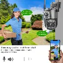 V380 Dual Lens 4G WiFi Camera Outdoor - Two way audio communication.webp