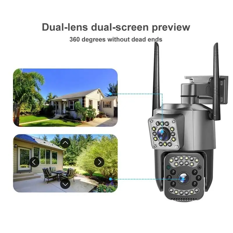 4G WiFi Dual Lens Camera Outdoor - dual lens screen preview.webp
