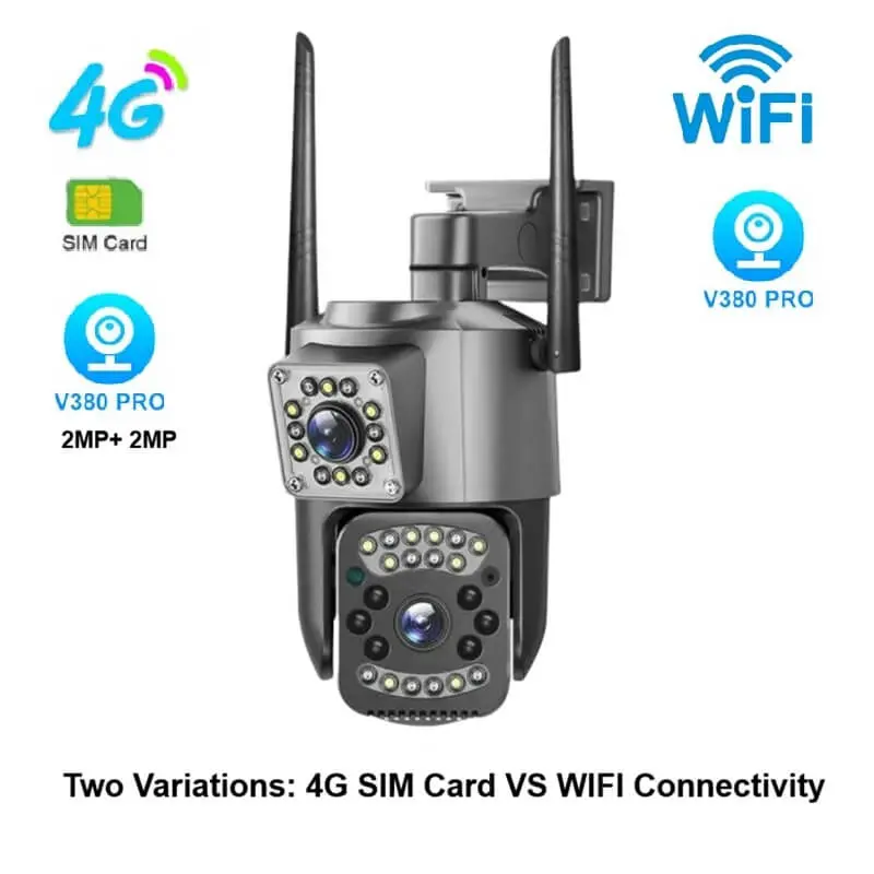 4G WiFi Dual Lens Camera Outdoor - dual lens 4G SIM Card and WiFi Connectivity.webp
