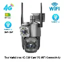 4G WiFi Dual Lens Camera Outdoor - dual lens 4G SIM Card and WiFi Connectivity.webp