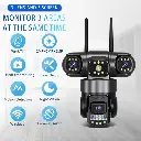 V830 WiFi Triple Lens Camera showing product features.webp
