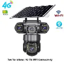 V830 4G WiFi Triple Lens Solar Camera front view- Featured Image.webp