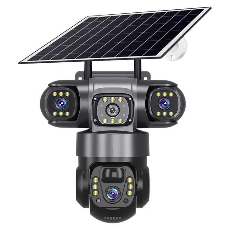 V830 4G WiFi Triple Lens Solar Camera front view.webp