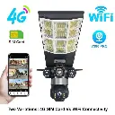 V830 4G WiFi Triple Lens Floodlight Solar Camera front view.webp