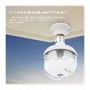 V380 Max Bulb Camera displaying a  compatible E27 bulb socket installation.webp