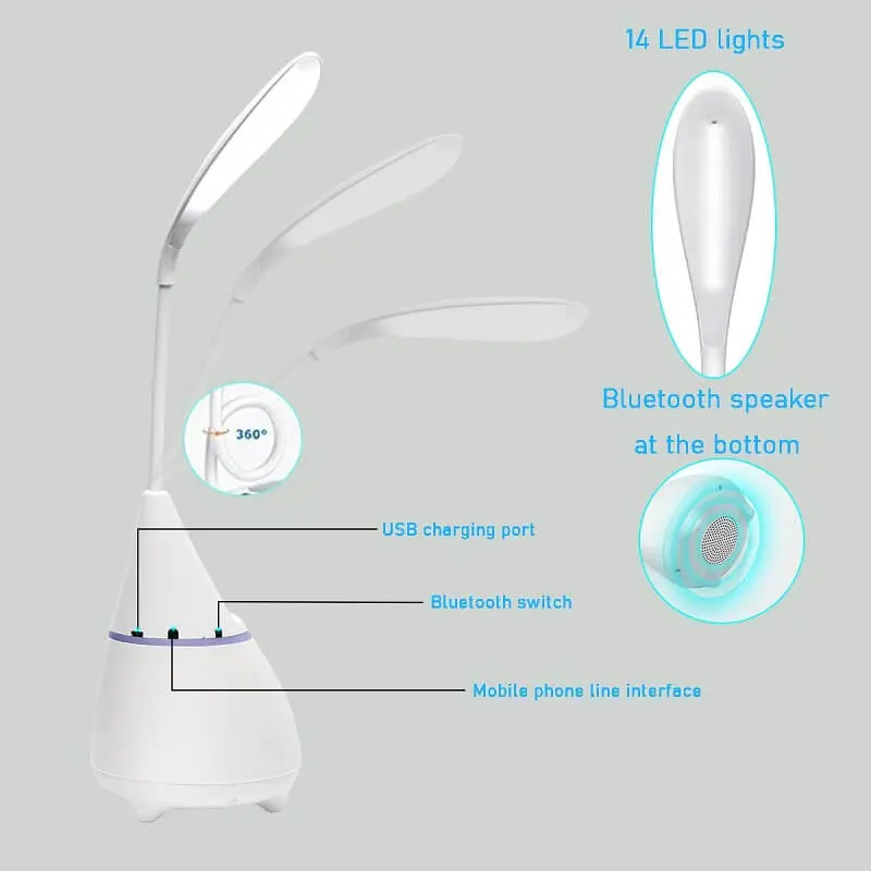 WiFi Desk lamp camera with soft touch control showing camera parts.webp