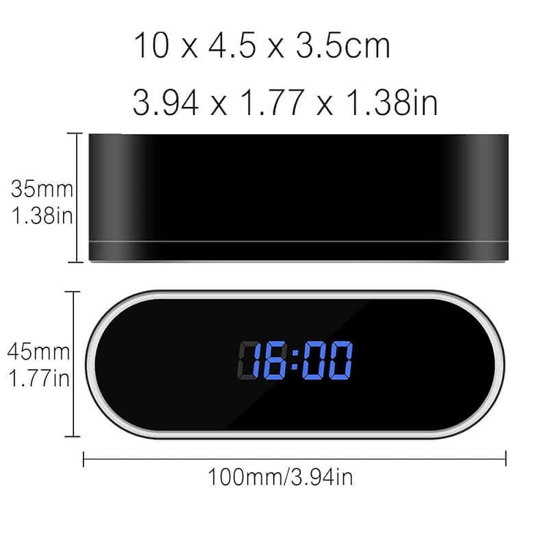 Round Alarm Clock Camera Table alarm wifi camera in Kenya spy hidden clock nanny camera in Kenya, spy camera, hidden Camera in Kenya 1080P Nanny camera dimensions