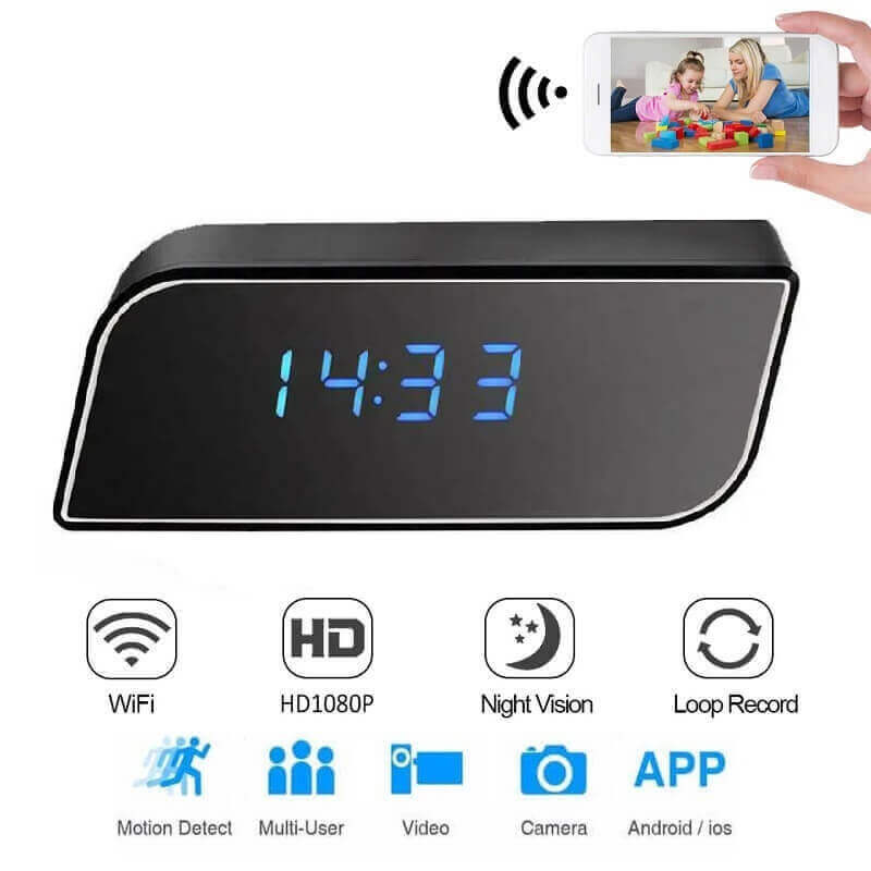 Alarm Clock Mini Spy Wifi Camera in Kenya Clock Nanny Camera Hidden Nanny Camera in Kenya Features 1 - Copy Features
