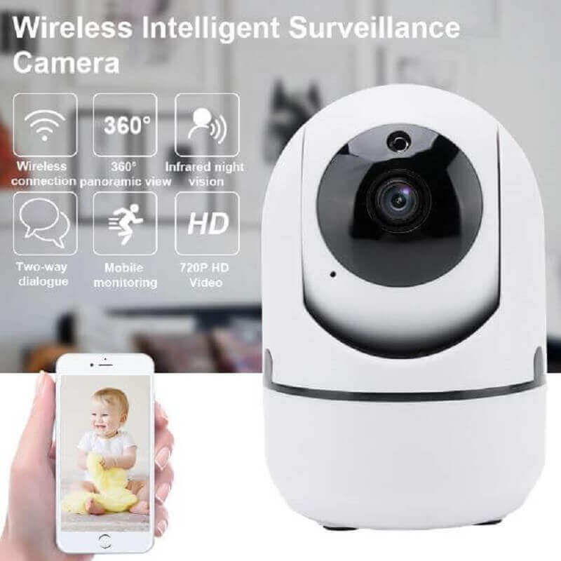 PTZ WiFi Camera Auto Tracking Mini Nanny Cam CCTV YCC365 Intelligent Auto Tracking PTZ WiFi IP Standalone CCTV Camera Nairobi Cloud Storage in Nairobi Kenya 1 auto tracking PTZ WiFi Camera, WiFi Camera, features clou storage