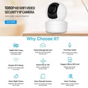 PTZ WiFi Mini Camera 1080P Auto Tracking Smart ICSEE 1080P Auto Trackinf PTZ WiFi Mini Camera Remote Control Nanny Cam Baby Monitor in Kenya Features
