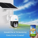 Solar WiFi Camera PTZ Single Lens in Kenya WiFi Solar Camera PTZ 1080P in Kenya Color