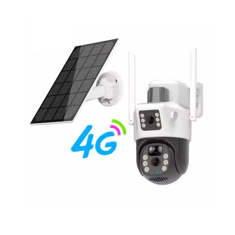 Solar Camera 4G Dual Lens SIM Slot 4MP PTZ in Kenya