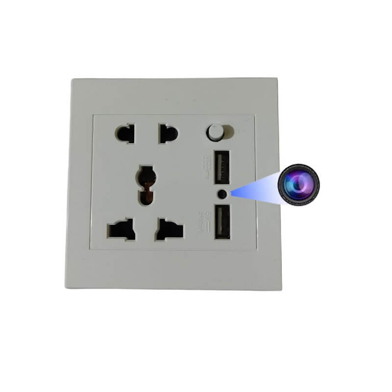 Wall Socket WiFi Camera Hidden Spy Mini Camera Wall Plug with USB Ports in Kenya