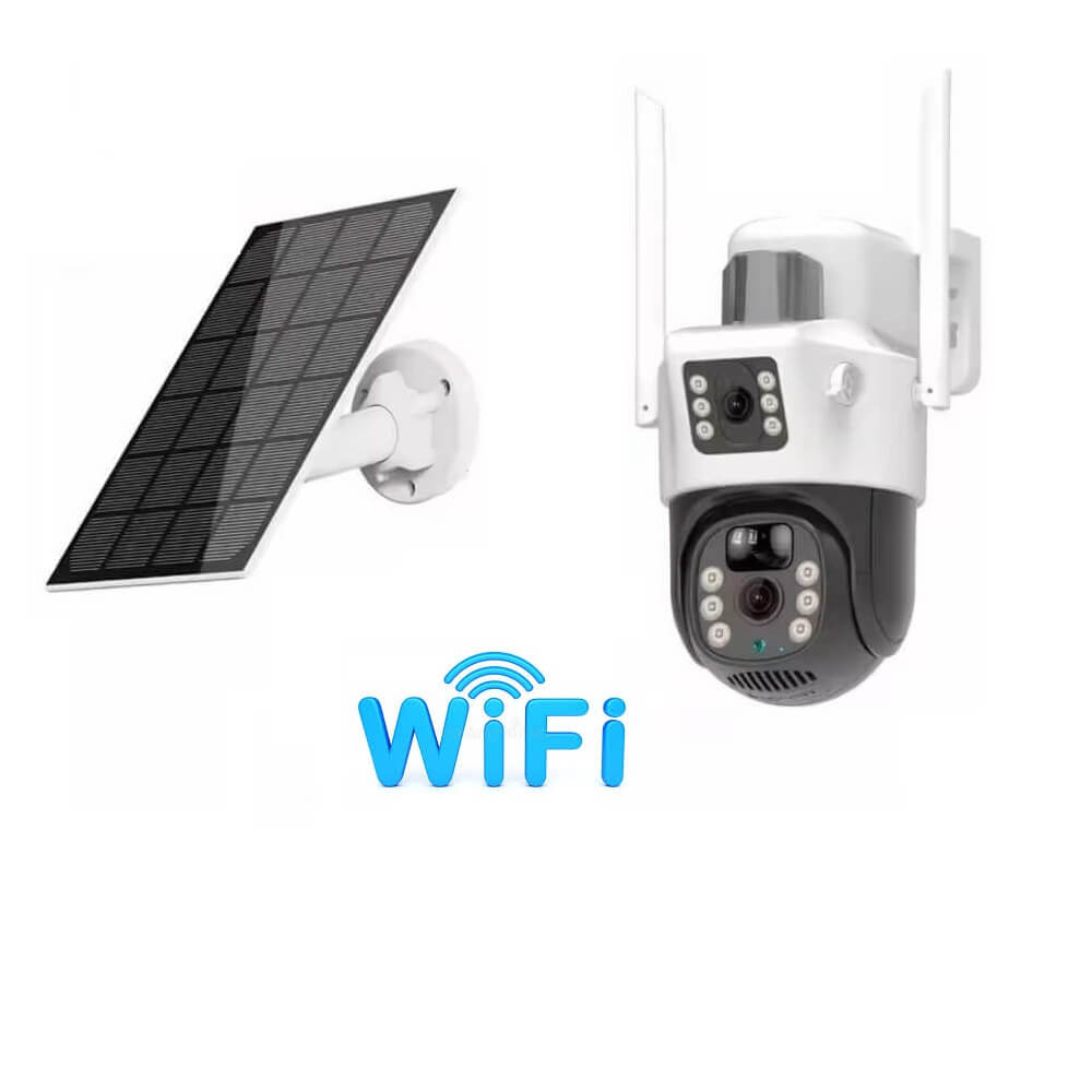 Solar Camera WiFi Dual Lens PTZ 4MP in Kenya Peekaboo Nanny