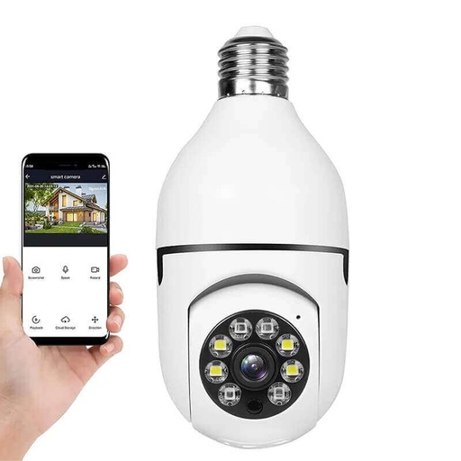 PTZ Bulb Camera 1080P Auto Rotating WiFi CCTV in Kenya